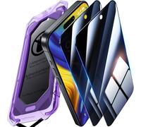 UniqueMe per iPhone 15 Pro Max Privacy Pellicola Protettiva - [Protezione Completa del Display] Anti Spia Privacy Vetro per iPhone 15 Pro Max, Installazione Automatica, 2 Pezzi