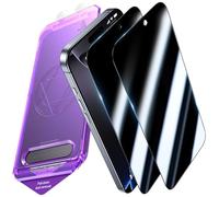 UniqueMe per iPhone 16 Pro Max Privacy Pellicola Protettiva -2 Pezzi Vetro Privacy per iPhone 16 Pro Max, Rimozione Automatica Della Polvere, Anti-Spy, Auto Guarigione, Installazione Facile e Veloce