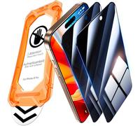 UniqueMe per iPhone 16 Pro Privacy Pellicola Protettiva - [Protezione Completa del Display] Anti Spia Privacy Vetro per iPhone 16 Pro, Installazione Automatica, 2 Pezzi