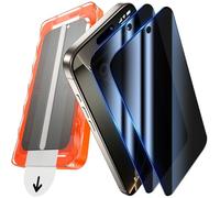 UniqueMe per iPhone 17/16 Pro Pellicola Protettiva Privacy - 2 Pezzi Vetro Temperato Privacy per iPhone 17/16 Pro Vetrino, Anti-Spia, Rimozione Automatica Della Polvere, Installazione Facile e Veloce