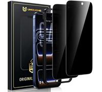UniqueMe per iPhone 17 Pro Max Privacy Pellicola Protettiva - 2 Pezzi Vetro Temperato Pellicola Privacy, Durezza 9H, Facile da Installare, Anti-Spia Schermo Protettivo per iPhone 17 Pro Max