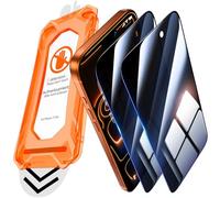 UniqueMe per iPhone 17 Pro Privacy Pellicola Protettiva - Vetro Temperato Privacy per iPhone 17 Pro, Anti Spia, Installazione Automatica, [Protezione Completa del Display], 2 Pezzi