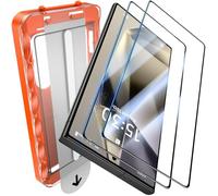 UniqueMe per S24 Ultra Pellicola Protettiva - 2 Pezzi Vetro Temperato per Samsung Galaxy S24 Ultra Vetrino, Rimozione Automatica Della Polvere, Installazione Facile e Veloce