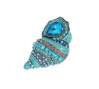 UniqueRhinestone - Spilla a forma di conchiglia, accessorio alla moda, portatile, per abbigliamento e borse, decorazione casual, banchetti