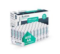 Uniross Pile Alcaline Stilo AA LR6 Mignon Power Plus da 1,5V Lunga Durata per Sveglie Orologi Telecomandi e Giocattoli Radiocomandati - Confezione da 40 Batterie
