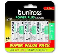 UNIROSS POWER PLUS PILA ALCALINA AA LR6 BLISTER*12 MINIMA VENTA CAJA 6 UNIDADES