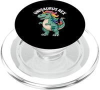 Unisaurus Rex Arcobaleno Unicorno Dinosauro Divertimento PopSockets PopGrip per MagSafe