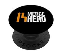Unisci il campione di programmazione di DevOps di Merge Hero PopSockets PopGrip Adesivo