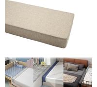 Unisci Materassi Singoli in Matrimoniale, Unire Due Materassi Singoli, Riempitrice Letto, Materasso a Cuneo Letto, Cuscino Lungo Cunei Testiera per Letti Singoli/matrimoniali(Dark beige,W20xH15xL180cm