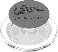 UNISCI O DIE SNAKE FRANKLIN INDIPENDENCE GADSDEN 1776 BANDIERA PopSockets PopGrip per MagSafe