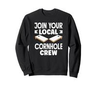 Unisciti al tuo amante locale Cornhole Crew Cornhole Felpa