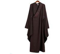 Unisex 6 Colori Shaolin Monk Kung Fu Suits Buddhist Zen Lay Robe Meditation Clothing, Coffee, M