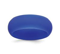 Unisex 8mm Largo Durevole Silicone Blu Fede Nuziale Misure 6 A 12