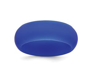 Unisex 8mm Largo Durevole Silicone Blu Fede Nuziale Misure 6 A 12
