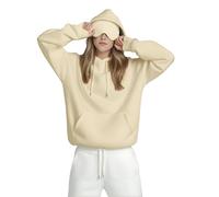 Unisex Airplane Mode Travel Hoodie w/ Built-in Sleep Mask , Comfort Hoodie with Hidden Pockets Design (#8,3x_l)