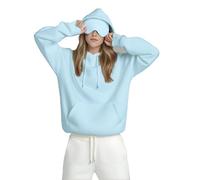 Unisex Airplane Mode Travel Hoodie w/ Built-in Sleep Mask , Comfort Hoodie with Hidden Pockets Design (#9,s)
