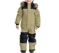 Unisex Bambino Inverno Pagliaccetto Jumpsuit Tute da neve Tuta con Cappuccio Sci Invernale in Pile per e Neonato Cappotto Footed Anteriore Ragazze 0-18 Mesi
