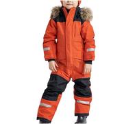 Unisex Bambino Inverno Pagliaccetto Piedi Tutina Tuta da Neve con Cappuccio Snowsuit Romper in Pile per e Neonato Cotone Orsetto Set Kids