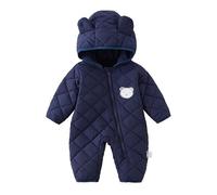 Unisex Bambino Inverno Pagliaccetto Tutine Invernale Cappuccio, Addensare Caldo Pigiama Denso Tutina in Pile Cotone Orsetto Set Tuta da Neve per Bambine e Bambini Toddler One Piece Jumpsuit tute