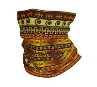 Unisex Bandana, Decorazione facciale African Ethnic Culture Abstract Ancient Brown Protezione UV Sciarpa a Tubo per Sports Ciclismo Pesca