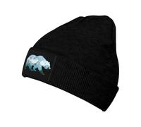 Unisex Beanie Hat Native American Bear Berretto a Maglia Invernale Fisherman Beanie Cappello per Bici,Invernale,Donna