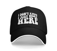 Unisex Berretto da Baseball I Don't Know I Just Work Here Snapback cap Confortevole Cappellino da Baseball Anti-Sole Cappello Trucker per Corsa Pesca Ciclismo