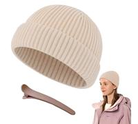 Unisex Berretto Invernale in Maglia Cappello, Cappello Lana Uomo, Fisherman Beanie, Berretto Lavorato a Maglia, per Uomini e Donne in Inverno (beige), Utilizzato per Sport, Attività all'aperto, Regali