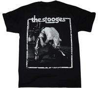Unisex Black Tee Iggy And The Stooges Garage Punk Rock Men's T-Shirt Black XL