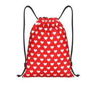 Unisex Borsa con Coulisse Cute Love's Red Hearts Zaino con Coulisse Fashion Shopping Zaini per Regalo, Scuola, Natale