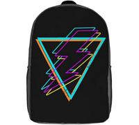 Unisex Borsa Da Viaggio Rad Synthwave Retro Daypack Stampa 3D Backpack Per Studenti, Adulti, Trekking, 42X32X14Cm