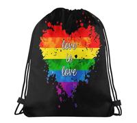 Unisex Borsa Sportiva da Palestra LGBT Gay Pride Zainetto Leggero Sacca Sportiva Palestra per Uomo Donna Festival 36X42Cm