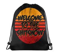 Unisex Borsa Sportiva Welcome To The Shitshow Zaino con Coulisse Fashion Borsa con Coulisse per Viaggi, Scuola, Regalo