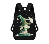 Unisex Borsa Viaggio Magic Rabbit Zaino Universita Impermeabile Rucksack Per Adulti, Compleanno, Studenti, 42X32X14Cm