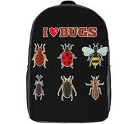 Unisex Borse Da Scuola Insects Bug Entomology Funny Design Borsa Da Viaggio Multicolor Zaino Scuola Per Idea Regalo, Scuola, Compleanno, 42X32X14Cm