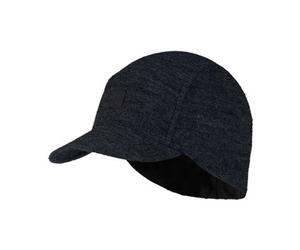 Unisex buff pack merino fleece cap black