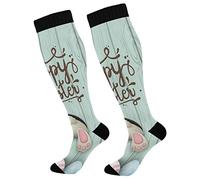 Unisex Calzini Happy Easter Day Sportivi Calze, Morbido Sportive Running Calzini, Ciclismo, Sport, Uomo, 50cm