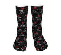 Unisex Calzini I Survived Open Heart Sportivi Calze Traspirante Calzini Donna per Indoor Uomo Palestra 40cm