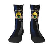 Unisex Calzini Sportivi, Us Army Desert Storm Veteran, Sportivi Calze Morbido Calzini da Uomo per Indoor Ciclismo 40cm