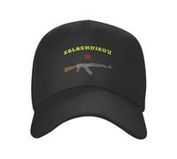 Unisex Cappellino Visiera Ak-47 Kalashnikov Vintage Russian Hip Hop Berretto Comodo Berretto Sportivo Casual Baseball cap per Vacanza All'Aperto Pesca