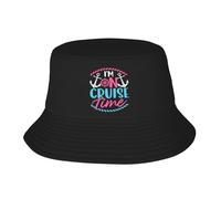 Unisex Cappello da Pescatore Im On Cruise Time Cappello da Sole Pieghevole Cappelli A Secchiello Leggero Bucket Hat per Pesca All'Aperto Caccia