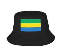 Unisex Cappello da Sole Gabon Gabonese Cappello da Pescatore Pieghevole Secchio Cappelli Confortevole Bucket Hat per Pesca Spiaggia All'Aperto