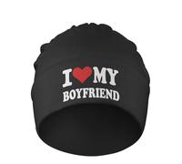 Unisex Cappello in Maglia Amo Il Mio Ragazzo Invernale Cappelli Termico Berretti Invernale Comodo Berretto in Maglia per Arrampicata Corsa All'Aperto