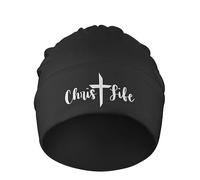 Unisex Cappello in Maglia Vita di Cristo, Croce, Cristianesimo, Gesù, Credere, Dio Invernale Cappelli Comodo Caldo Berretto Antivento Berretto in Maglia per Corsa Bici Sci