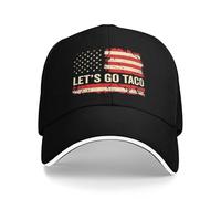 Unisex Cappello Trucker Let's Go Taco Berretto da Baseball Casual Snapback cap Classic Cappellino da Baseball per All'Aperto Estivo Pesca