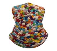 Unisex Cerchietto per Capelli, Scaldacollo Assorted Jelly Beans Durevole Sciarpa a Tubo per attività Estivo Escursionismo