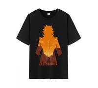 Unisex Character Shadow Art Genshin Impression 100% Cotton Daily Impact Medium Weight Short Sleeve T Shirt