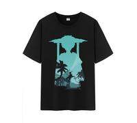 Unisex Character Shadow Art Genshin Impression 100% Cotton Daily Impact Medium Weight Short Sleeve T Shirt