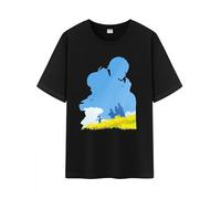 Unisex Character Shadow Art Genshin Impression 100% Cotton Daily Impact Medium Weight Short Sleeve T Shirt