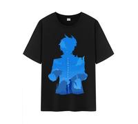 Unisex Character Shadow Art Genshin Impression 100% Cotton Daily Impact Medium Weight Short Sleeve T Shirt