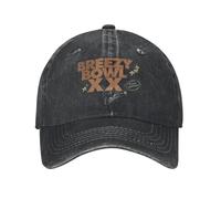 Unisex Chris Brown Breezy Bowl XX Tour 2025 Cappello con Stampa Cappello da Baseball Lavato alla Moda Distressed Regolabile
